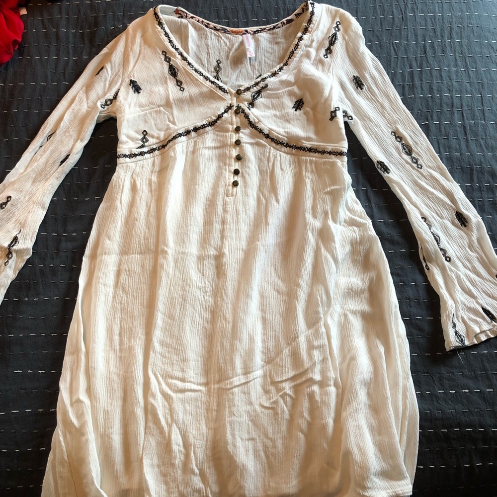 White and Black Dress